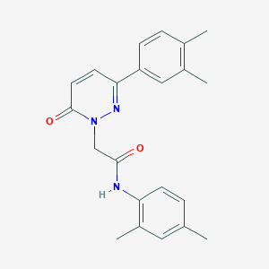 molecular formula C22H23N3O2 B14870281 N-(2,4-dimethylphenyl)-2-(3-(3,4-dimethylphenyl)-6-oxopyridazin-1(6H)-yl)acetamide 