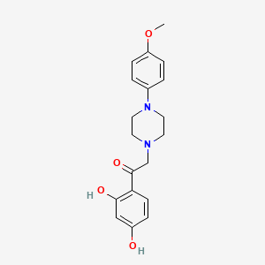 1-(2,4-Dihydroxyphenyl)-2-[4-(4-methoxyphenyl)piperazin-1-yl]ethanone