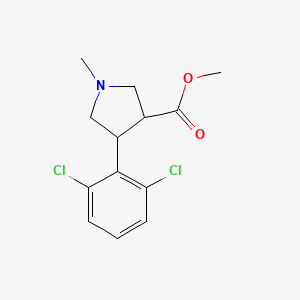 molecular formula C13H15Cl2NO2 B14870348 Methyl 4-(2,6-dichlorophenyl)-1-methylpyrrolidine-3-carboxylate 