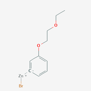 molecular formula C10H13BrO2Zn B14870349 3-(2-Ethoxyethoxy)phenylZinc bromide 