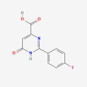 2-(4-Fluorophenyl)-6-oxo-1,6-dihydropyrimidine-4-carboxylic acid