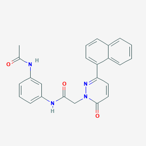 N-(3-acetamidophenyl)-2-(3-(naphthalen-1-yl)-6-oxopyridazin-1(6H)-yl)acetamide