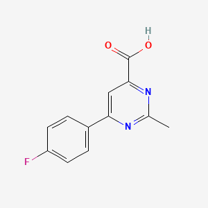 6-(4-Fluorophenyl)-2-methylpyrimidine-4-carboxylic acid