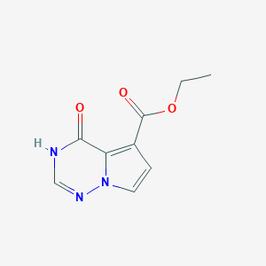 Ethyl 4-hydroxypyrrolo[2,1-F][1,2,4]triazine-5-carboxylate