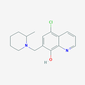 5-Chloro-7-[(2-methylpiperidin-1-yl)methyl]quinolin-8-ol