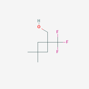 molecular formula C8H13F3O B14870377 (3,3-Dimethyl-1-(trifluoromethyl)cyclobutyl)methanol 