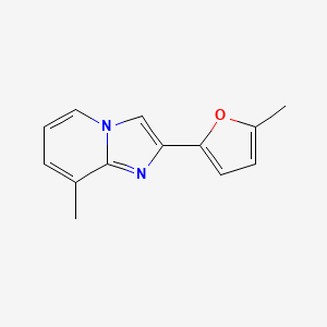 molecular formula C13H12N2O B14870401 8-Methyl-2-(5-methylfuran-2-yl)imidazo[1,2-a]pyridine 