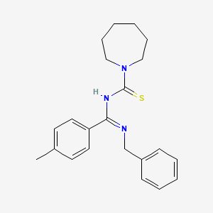 N-((benzylimino)(p-tolyl)methyl)azepane-1-carbothioamide