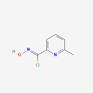 molecular formula C7H7ClN2O B1487047 N-Hydroxy-(6-methylpyridine)-2-carbonimidoyl chloride CAS No. 1265323-74-7