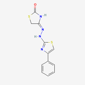 (E)-4-((E)-(4-phenylthiazol-2(3H)-ylidene)hydrazono)thiazolidin-2-one