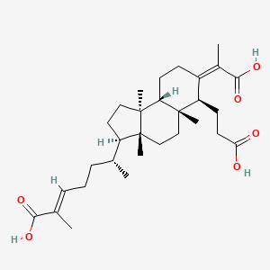 3,4-Secocucurbita-4,24-diene-3,26,29-trioic acid