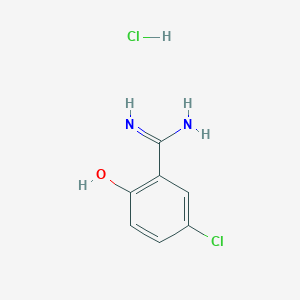 5-Chloro-2-hydroxybenzene-1-carboximidamide hydrochloride