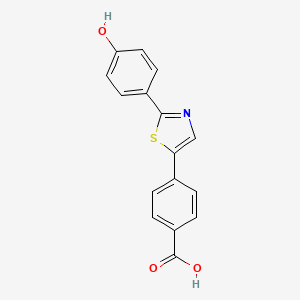 4-[2-(4-Hydroxyphenyl)-1,3-thiazol-5-YL]benzoic acid