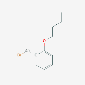 molecular formula C10H11BrOZn B14870494 2-(3-Buten-1-oxy)phenylZinc bromide 