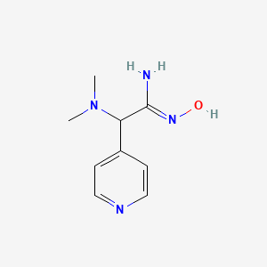 (Z)-2-(dimethylamino)-N'-hydroxy-2-(pyridin-4-yl)acetimidamide