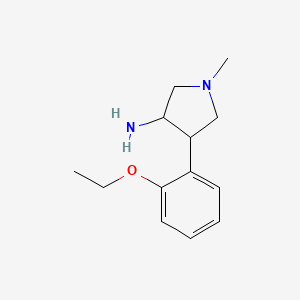 4-(2-Ethoxyphenyl)-1-methylpyrrolidin-3-amine