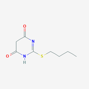 molecular formula C8H12N2O2S B14870541 Pyrimidine-4,6(3H,5H)-dione, 2-butylthio- 