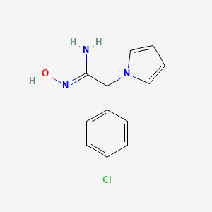 (Z)-2-(4-chlorophenyl)-N'-hydroxy-2-(1H-pyrrol-1-yl)acetimidamide