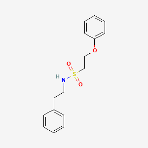 molecular formula C16H19NO3S B14870598 N-phenethyl-2-phenoxyethanesulfonamide 