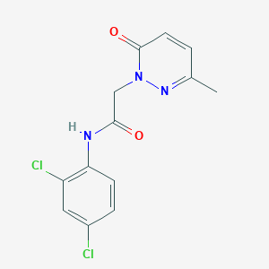 molecular formula C13H11Cl2N3O2 B14870619 N-(2,4-dichlorophenyl)-2-(3-methyl-6-oxopyridazin-1(6H)-yl)acetamide 