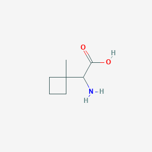 molecular formula C7H13NO2 B14870643 2-Amino-2-(1-methylcyclobutyl)acetic acid 