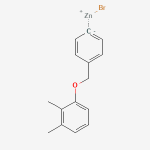 molecular formula C15H15BrOZn B14870651 4-(2,3-Dimethylphenoxymethyl)phenylZinc bromide 