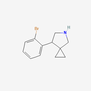 molecular formula C12H14BrN B14870661 7-(2-Bromophenyl)-5-azaspiro[2.4]heptane 