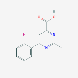 6-(2-Fluorophenyl)-2-methylpyrimidine-4-carboxylic acid