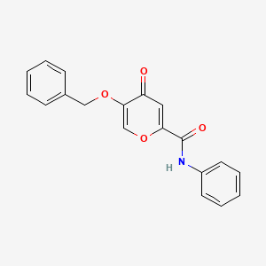 5-(benzyloxy)-4-oxo-N-phenyl-4H-pyran-2-carboxamide