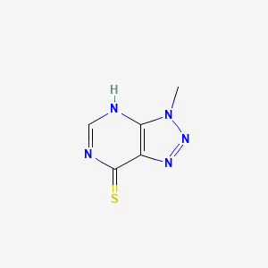 molecular formula C5H5N5S B1487068 3-Methyl-3H-[1,2,3]triazolo[4,5-d]pyrimidine-7-thiol CAS No. 21323-73-9