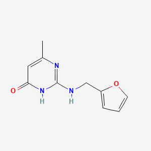 molecular formula C10H11N3O2 B1487070 2-[(2-Furylmethyl)amino]-6-methylpyrimidin-4(3H)-one CAS No. 451523-59-4