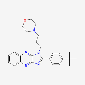 molecular formula C26H31N5O B14870702 2-(4-tert-butylphenyl)-1-[3-(morpholin-4-yl)propyl]-1H-imidazo[4,5-b]quinoxaline 