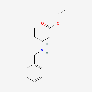 molecular formula C14H21NO2 B14870713 Ethyl 3-(benzylamino)pentanoate 