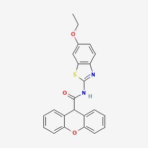 molecular formula C23H18N2O3S B14870730 N-(6-ethoxy-1,3-benzothiazol-2-yl)-9H-xanthene-9-carboxamide 