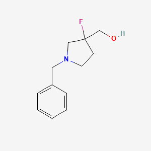 molecular formula C12H16FNO B14870747 (1-Benzyl-3-fluoropyrrolidin-3-yl)methanol 