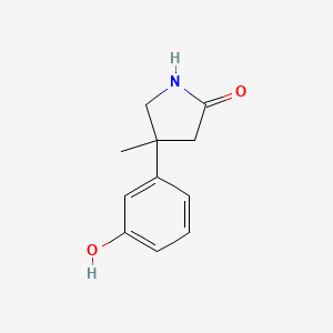 4-(3-Hydroxyphenyl)-4-methylpyrrolidin-2-one