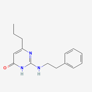 2-Phenethylamino-6-propyl-3H-pyrimidin-4-one