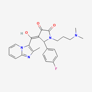 1-(3-(dimethylamino)propyl)-5-(4-fluorophenyl)-3-hydroxy-4-(2-methylimidazo[1,2-a]pyridine-3-carbonyl)-1H-pyrrol-2(5H)-one