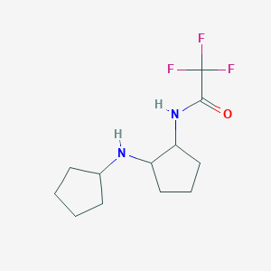 molecular formula C12H19F3N2O B14870794 N-(2-(cyclopentylamino)cyclopentyl)-2,2,2-trifluoroacetamide 