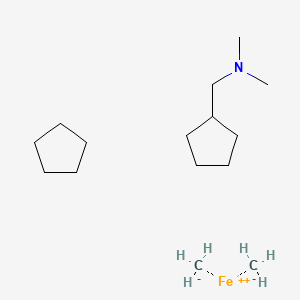 carbanide;cyclopentane;1-cyclopentyl-N,N-dimethylmethanamine;iron(2+)