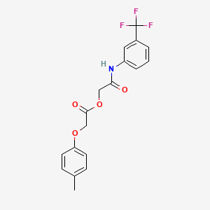 2-Oxo-2-((3-(trifluoromethyl)phenyl)amino)ethyl 2-(p-tolyloxy)acetate