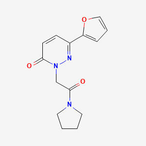 6-(furan-2-yl)-2-(2-oxo-2-(pyrrolidin-1-yl)ethyl)pyridazin-3(2H)-one