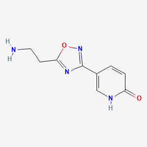 molecular formula C9H10N4O2 B1487082 5-(5-(2-Aminoethyl)-1,2,4-oxadiazol-3-yl)pyridin-2-ol CAS No. 2002604-41-1
