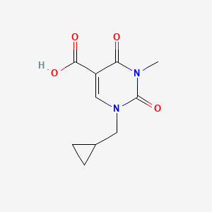 1-(Cyclopropylmethyl)-3-methyl-2,4-dioxo-1,2,3,4-tetrahydropyrimidine-5-carboxylic acid