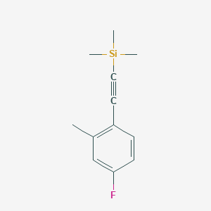 (4-Fluoro-2-methyl-phenylethynyl)-trimethyl-silane