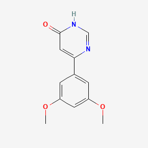 molecular formula C12H12N2O3 B1487085 6-(3,5-Dimethoxyphenyl)pyrimidin-4-ol CAS No. 1970593-46-4
