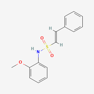 molecular formula C15H15NO3S B14870898 (E)-N-(2-Methoxyphenyl)-2-phenylethenesulfonamide 