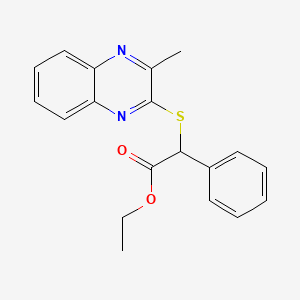 Ethyl [(3-methylquinoxalin-2-yl)sulfanyl](phenyl)acetate