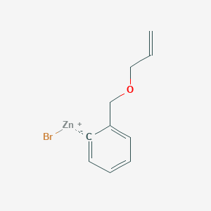 molecular formula C10H11BrOZn B14870911 2-[(Allyloxy)methyl]phenylZinc bromide 