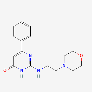 2-((2-morpholinoethyl)amino)-6-phenylpyrimidin-4(3H)-one